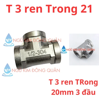 Cà rá inox ren ngoài - ren trong 27/21, kích thước 20-25mm, măng xông NK02, giá 11.020đ