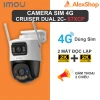 Camera 2 Mắt 4G Imou Cruiser Dual 2C 6MP Ngoại trời SIM 4G IPC-S7XCP-6M1TED Giá ưu đãi 1,796,000 VND