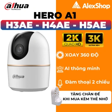 Camera Dahua Hero A1 H3AE H4AE H5AE 360 Xoay Trong Nhà Đàm Thoại 2 Chiều - 369k