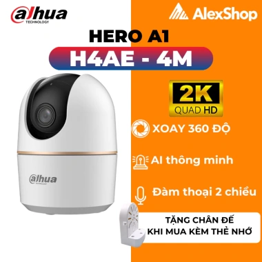 Camera Dahua Hero A1 H3AE H4AE H5AE 360 Xoay Trong Nhà Đàm Thoại 2 Chiều - 369k