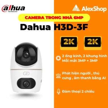 Camera Dahua Hero Dual 2 Mắt H3D-3F 6M / H5D-5F 10M Trong Nhà Giá 798.000đ