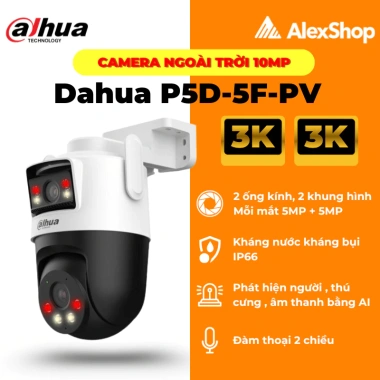 Camera Dahua Picoo Dual 2 Mắt Ngoại Trời P3D-3F-PV 6M / P5D-5F-PV 10M - 1.167.000₫ 2