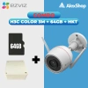 Camera Ezviz H3C Color 3M Đàm Thoại 2 Chiều và Thẻ 64GB Hộp Kỹ Thuật Ngoại Trời