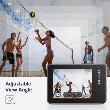 Camera hành trình AKASO Brave 7 4K 20MP IPX8 không cần case, EIS 2.0, màn hình kép - 6,34 triệu