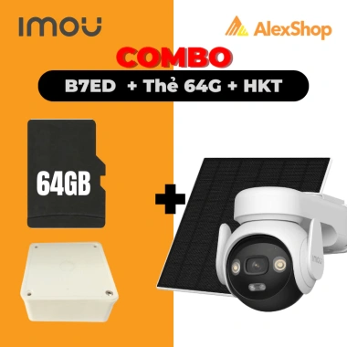 Camera Imou 4G Solar B7ED - Phân giải cao, xoay 360 độ, ngoài trời, IPC 5M0TEA - Giá ưu đãi 2.355.000₫ 2 Camera Imou 4G Solar B7ED - Phân giải cao, xoay 360 độ, ngoài trời, IPC 5M0TEA - Giá ưu đãi 2.355.000₫ 2