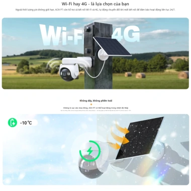 Camera Imou 4G Solar B7ED - Phân giải cao, xoay 360 độ, ngoài trời, IPC 5M0TEA - Giá ưu đãi 2.355.000₫