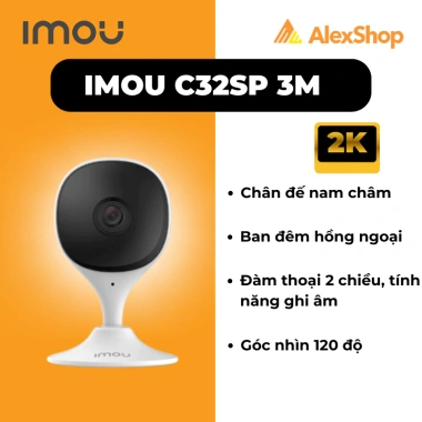 Camera Imou C32SP 3M - Thẻ 64GB Combo Giảm Giá 738k, Quan Sát 360 HD