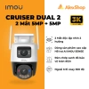 Camera IMOU Cruiser Dual 2 10M Ngoài Trời + Thẻ 64GB + Xoay 2 Mắt Đèn Chớp Đỏ Xanh 2