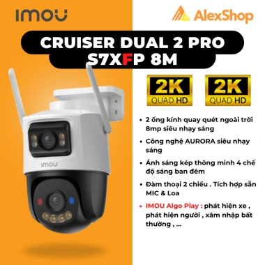 Camera Imou Cruiser Dual 2-Triple S7UP S7XEP S7XP 3-2 Mắt Ngoài Trời Xoay AI - Giá ưu đãi 1.649.000 VND 3