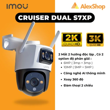 Camera Imou Cruiser Dual 2-Triple S7UP S7XEP S7XP 3-2 Mắt Ngoài Trời Xoay AI - Giá ưu đãi 1.649.000 VND 4