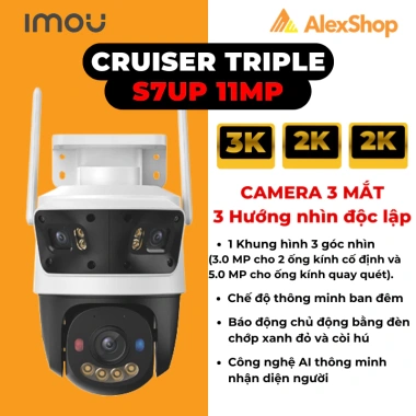 Camera Imou Cruiser Dual 2-Triple S7UP S7XEP S7XP 3-2 Mắt Ngoài Trời Xoay AI - Giá ưu đãi 1.649.000 VND 8