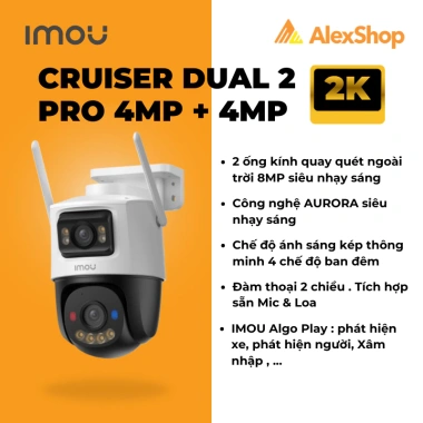 Camera Imou Cruiser Dual 2-Triple S7UP S7XEP S7XP 3-2 Mắt Ngoài Trời Xoay AI - Giá ưu đãi 1.649.000 VND 10