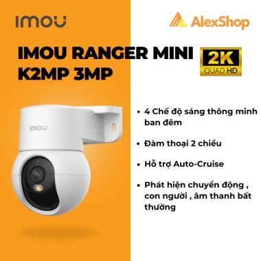 Camera Imou Ranger Mini K2MP 3MP/5MP Quét Trong Nhà - Chính Hãng 629.000₫ 9