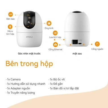 Camera Imou Wifi A52/A32 Ranger Pro Màu Ban Đêm Xoay 360 Đàm Thoại 2 Chiều 548.000 4
