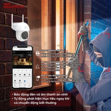 Camera IP Ngoại Trời Wifi 365 Selection OC1 2K 3MP - Giải 2.304x1.296, Bảo Hành 12 Tháng, 1 Đổi 1, Giá 821.700 VND 5