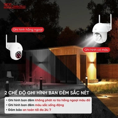 Camera IP Ngoại Trời Wifi 365 Selection OC1 2K 3MP - Giải 2.304x1.296, Bảo Hành 12 Tháng, 1 Đổi 1, Giá 821.700 VND 7