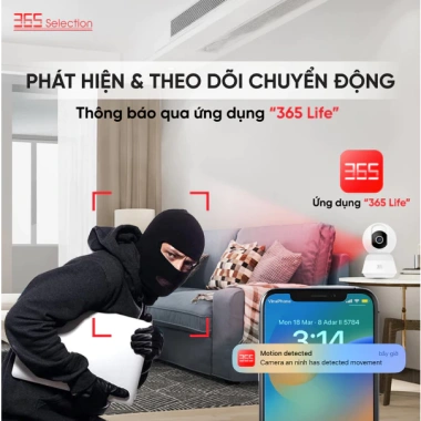 Camera IP Wifi 5MP 3K 360 độ Trong Nhà Thông Minh 365 Selection C2 Bảo Hành 12 Tháng Đổi 1 30 Ngày 4