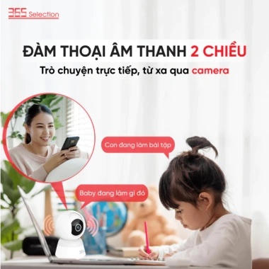 Camera IP Wifi 5MP 3K 360 độ Trong Nhà Thông Minh 365 Selection C2 Bảo Hành 12 Tháng Đổi 1 30 Ngày 5