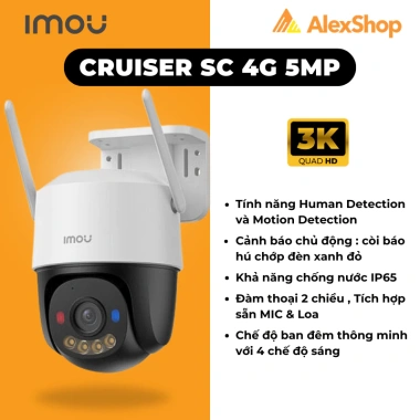 Camera Sim 4G IMOU AOV PT-B7ED xoay 360 độ hỗ trợ S7XCP và Cruiser SC giá 1.099.000₫