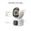 Camera thông minh giám sát màn hình kép HD 2 triệu, tầm nhìn ban đêm 360 không dây, giá 799.999 VND 5