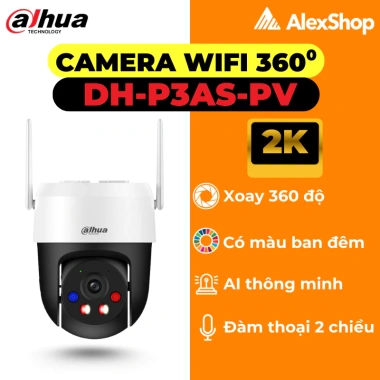 Camera Wifi Dahua Ngoài Trời P3I/P5I/P3AS/P5AS Xoay 360 độ Đàm Thoại 2 chiều 9 Camera Wifi Dahua Ngoài Trời P3I/P5I/P3AS/P5AS Xoay 360 độ Đàm Thoại 2 chiều 9