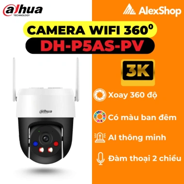 Camera Wifi Dahua Ngoài Trời P3I/P5I/P3AS/P5AS Xoay 360 độ Đàm Thoại 2 chiều