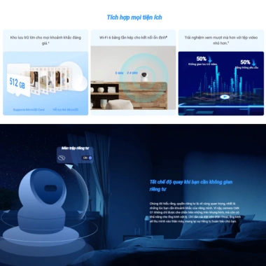 Camera Wifi Ezviz 4K H6C/G1 C6N G1 - Xoay 360, AI Ảnh Siêu Nét, Chống Ngược Sáng, Giá chỉ 708.000₫ 9