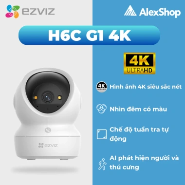 Camera Wifi Ezviz 4K H6C/G1 C6N G1 - Xoay 360, AI Ảnh Siêu Nét, Chống Ngược Sáng, Giá chỉ 708.000₫ 10