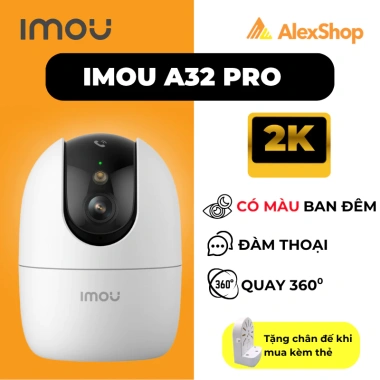 Camera WiFi Imou A32 A52 Pro Ranger Mini Xoay 360 - Đàm thoại 2 chiều, điều khiển app, chỉ 449.000đ