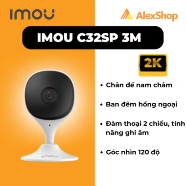 Camera WiFi Imou A32 A52 Pro Ranger Mini Xoay 360 - Đàm thoại 2 chiều, điều khiển app, chỉ 449.000đ