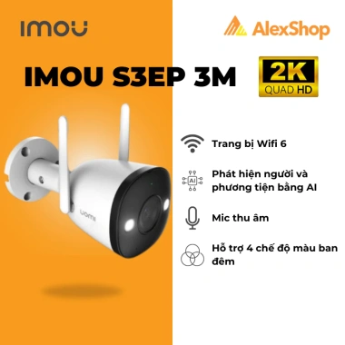 Camera Wifi Ngoài Trời Imou F52/F42/F32 S3EP - Góc Rộng, Cố Định, Chống Thời Tiết, Quan Sát Đêm - Giá Ưu Đãi 689k 10