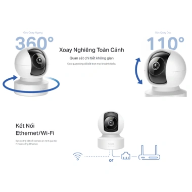 Camera Wifi Tapo C222 4M Trong Nhà Xoay 360 Độ Thông Minh Giảm 124k còn 428000đ 4 Camera Wifi Tapo C222 4M Trong Nhà Xoay 360 Độ Thông Minh Giảm 124k còn 428000đ 4