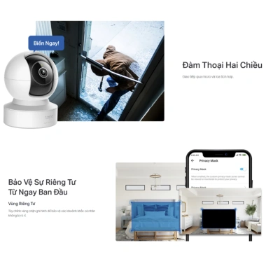 Camera Wifi Tapo C222 4M Trong Nhà Xoay 360 Độ Thông Minh Giảm 124k còn 428000đ 6 Camera Wifi Tapo C222 4M Trong Nhà Xoay 360 Độ Thông Minh Giảm 124k còn 428000đ 6