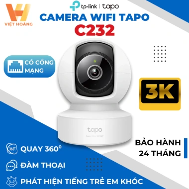 Camera WiFi Trong Nhà TP-Link Tapo C232 Xoay 360 Độ Phân Giải Cao - Giảm Giá Còn 369.000đ 9 Camera WiFi Trong Nhà TP-Link Tapo C232 Xoay 360 Độ Phân Giải Cao - Giảm Giá Còn 369.000đ 9