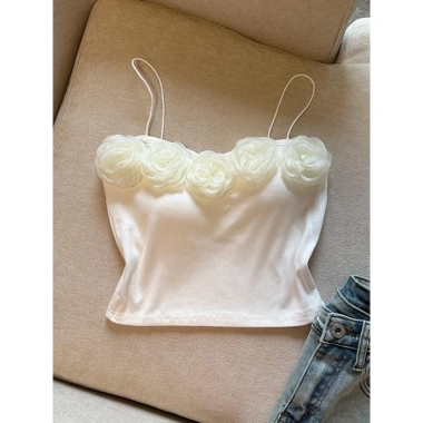 Camisole Desire Tính Khí Tây Tạng - Ba Chiều Hoa Đệm Nhỏ Ngắn Bên Ngoài 163.304 VND