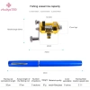 Cần Câu Cá Mini Đầu Thép 1-1.6m Gọn Nhẹ Câu Cá Trên Băng Giá Tốt 7