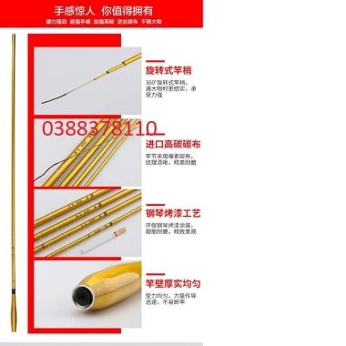 Cần Câu Tay Vàng Ánh Kim Daiwa Carbon Siêu Dẻo Bền - Giá Rẻ Bất Ngờ 9 Cần Câu Tay Vàng Ánh Kim Daiwa Carbon Siêu Dẻo Bền - Giá Rẻ Bất Ngờ 9