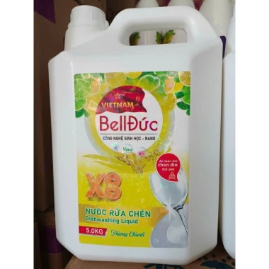 Can nước rửa chén 5 lít enzym sinh học BELL Đức hương chanh, an toàn, lành tính, giá 98.000đ