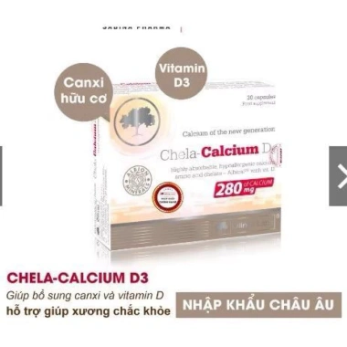 Canxi hữu cơ Chela Calcium D3 280mg cho mẹ bầu sau sinh - Chính hãng, giá 450k