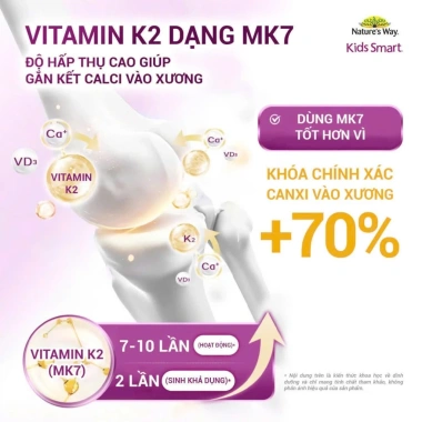 Canxi Hữu Cơ Tảo Biển Nature's Way Kids 30 Lọ - Tăng Xương Răng Trẻ