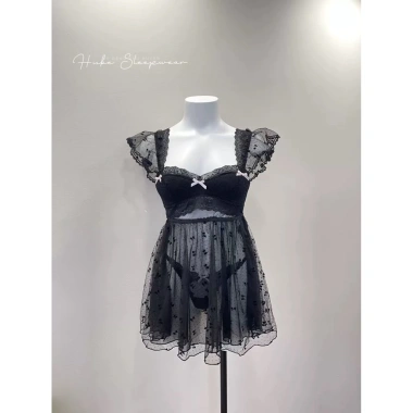 Cao cấp Váy Ngủ Voan Mềm Nơ Nhí Chấm Bi và Ren Lụa, Viền Ngực Dây Cánh Tiên Xoè Tầng - Hube Sleepwear 539k 10 Cao cấp Váy Ngủ Voan Mềm Nơ Nhí Chấm Bi và Ren Lụa, Viền Ngực Dây Cánh Tiên Xoè Tầng - Hube Sleepwear 539k 10