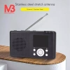 Cặp 62,5cm 4 Phần Kính Thiên Văn Thép Không Gỉ AM FM Radio Đa Năng - Sang Trọng, Giá 66k 5