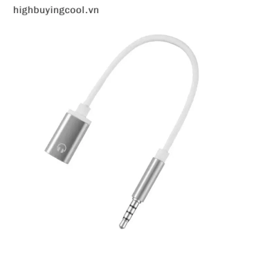 Cáp chuyển đổi 3.5mm sang Type‑C nữ, đầu phẳng, hỗ trợ tai nghe, giá 32.500₫
