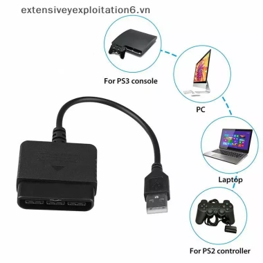 Cáp chuyển PS2 sang PS3 USB cho PC, dùng cho bộ điều khiển PlayStation, giá chỉ 79.970₫ 6