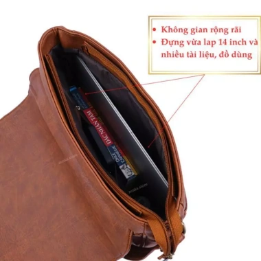 Cặp da MoonLeather ZKC14 cho laptop 14 inch Gọn gàng thanh lịch 338.000 VND