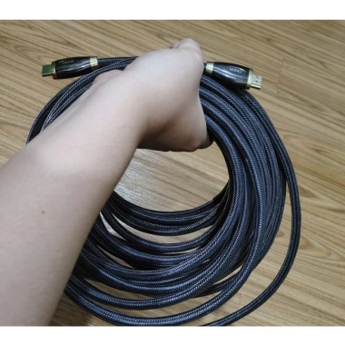 Cáp HDMI 2.0 4K 60fps 15m MEKI chính hãng, đầu mạ vàng, giá 300.000đ (hàng 2nd)