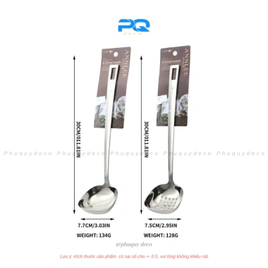 Cặp muôi ăn lẩu Oyatton đầu vuông 18/10 nguyên khối - Chỉ 110k, bền chịu nhiệt 2 Cặp muôi ăn lẩu Oyatton đầu vuông 18/10 nguyên khối - Chỉ 110k, bền chịu nhiệt 2