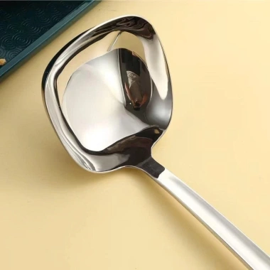 Cặp muôi ăn lẩu Oyatton đầu vuông 18/10 nguyên khối - Chỉ 110k, bền chịu nhiệt