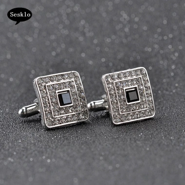 Cặp Nam Sáng Bóng Kim Cương Giả – Vòng Tay Vuông Khuy Sét Tiệc Tối Giá 78.100₫ 6