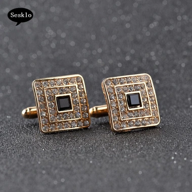 Cặp Nam Sáng Bóng Kim Cương Giả – Vòng Tay Vuông Khuy Sét Tiệc Tối Giá 78.100₫ 7